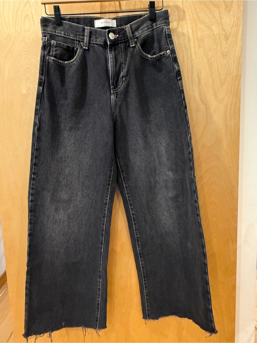 PacSun Men's Black Washed Extreme Baggy Jeans 28x30